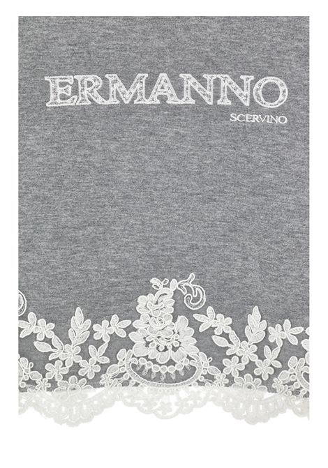 Felpa con pizzo ERMANNO SCERVINO JUNIOR | Z9H603 80960032
